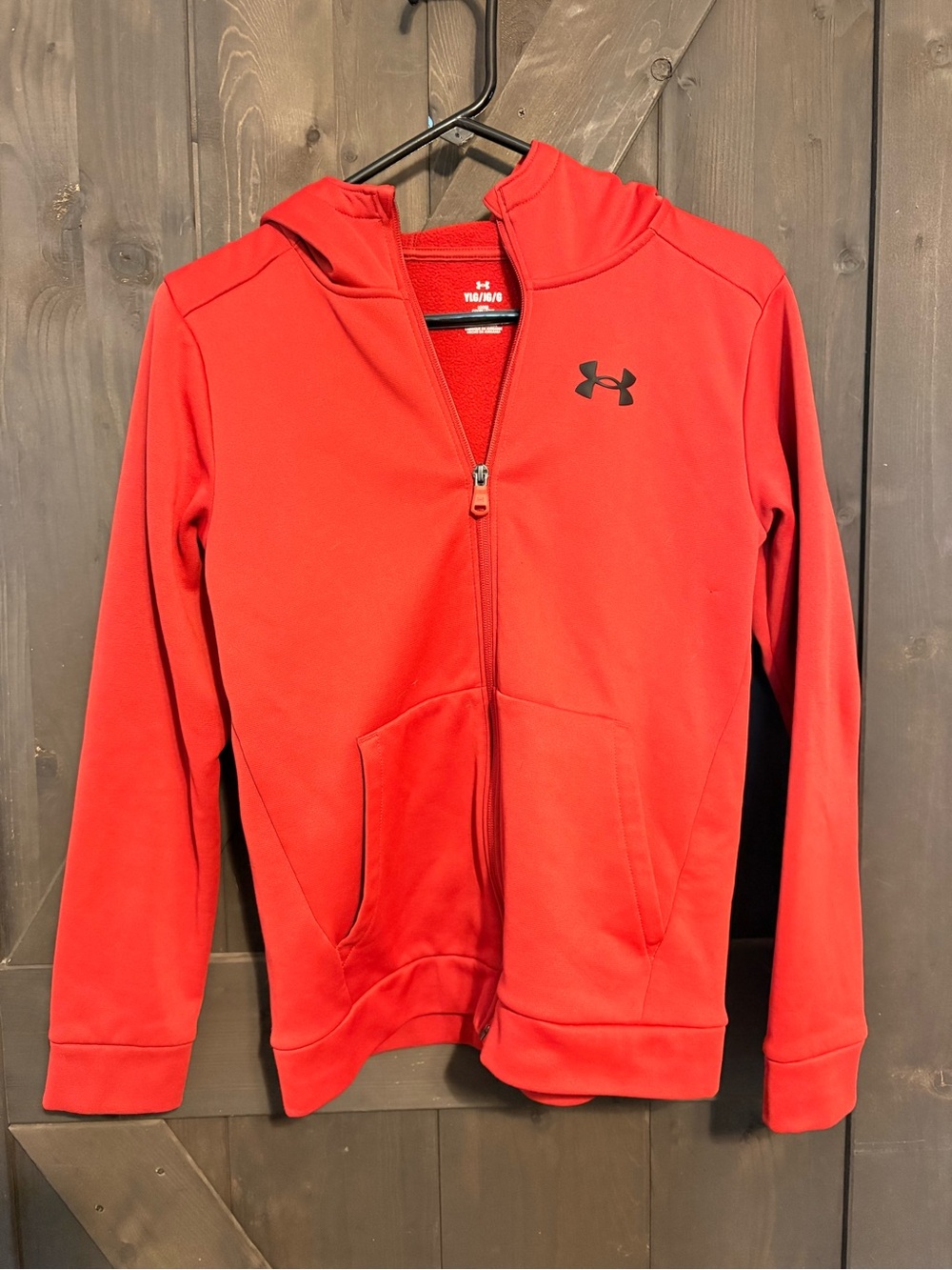 Under Armour Kids (Buffalo❤️💙) Red Full Zip Athletic Hoodie